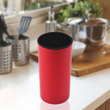 Maxbell Universal Knife Block Cutlery Holder Tableware Storage Holder for Countertop Red
