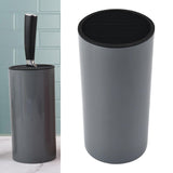 Maxbell Universal Knife Block Cutlery Holder Tableware Storage Holder for Countertop Gray