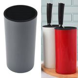 Maxbell Universal Knife Block Cutlery Holder Tableware Storage Holder for Countertop Gray