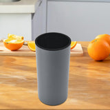 Maxbell Universal Knife Block Cutlery Holder Tableware Storage Holder for Countertop Gray