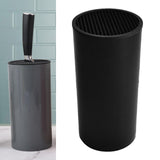 Maxbell Universal Knife Block Cutlery Holder Tableware Storage Holder for Countertop Black