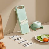 Maxbell Manual Vegetable Slicer Grater Veggie Chopper for Potato Onions Carrot White