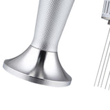 Maxbell Professional Espresso Tamper Calibrated Pressure Accessory Refined Handle silver