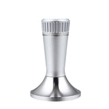 Maxbell Professional Espresso Tamper Calibrated Pressure Accessory Refined Handle silver