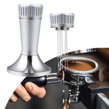 Maxbell Professional Espresso Tamper Calibrated Pressure Accessory Refined Handle silver