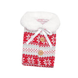 Maxbell Flannel Christmas Wine Sleeve Christmas Wine Bags for Dinner Home Ornaments Snowflake