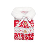 Maxbell Flannel Christmas Wine Sleeve Christmas Wine Bags for Dinner Home Ornaments Snowflake