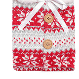 Maxbell Flannel Christmas Wine Sleeve Christmas Wine Bags for Dinner Home Ornaments Snowflake