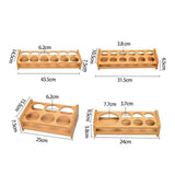 Maxbell Wood Shot Glass Holder Drink Cup Storage Holder for Home Party 12 Large Hole