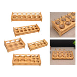 Maxbell Wood Shot Glass Holder Drink Cup Storage Holder for Home Party 12 Large Hole