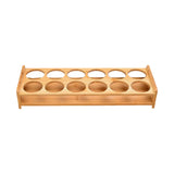 Maxbell Wood Shot Glass Holder Drink Cup Storage Holder for Home Party 12 Large Hole