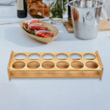 Maxbell Wood Shot Glass Holder Drink Cup Storage Holder for Home Party 12 Large Hole