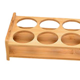 Maxbell Wood Shot Glass Holder Drink Cup Storage Holder for Home Party 12 Large Hole