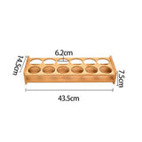 Maxbell Wood Shot Glass Holder Drink Cup Storage Holder for Home Party 12 Large Hole