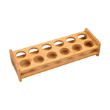Maxbell Wood Shot Glass Holder Drink Cup Storage Holder for Home Party 12 Small Hole