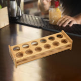 Maxbell Wood Shot Glass Holder Drink Cup Storage Holder for Home Party 12 Small Hole