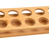 Maxbell Wood Shot Glass Holder Drink Cup Storage Holder for Home Party 12 Small Hole
