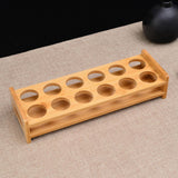 Maxbell Wood Shot Glass Holder Drink Cup Storage Holder for Home Party 12 Small Hole