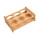 Maxbell Wood Shot Glass Holder Drink Cup Storage Holder for Home Party 6 Hole