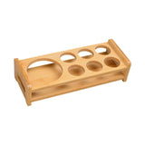 Maxbell Wood Shot Glass Holder Drink Cup Storage Holder for Home Party 7 Hole