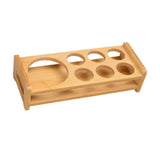 Maxbell Wood Shot Glass Holder Drink Cup Storage Holder for Home Party 7 Hole