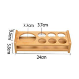 Maxbell Wood Shot Glass Holder Drink Cup Storage Holder for Home Party 7 Hole