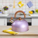 Maxbell 3L Whistle tea Kettle for Stove Top for Boiling water Source Purple