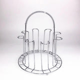 Maxbell Stainless Steel Cup Organizer 8 Hook Glasses Holder for Countertop Home