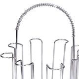 Maxbell Stainless Steel Cup Organizer 8 Hook Glasses Holder for Countertop Home