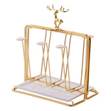 Maxbell Drain Rack Metal with Base Stylish with Tray for Coffee Cup Home Table Top