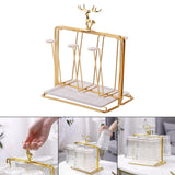 Maxbell Drain Rack Metal with Base Stylish with Tray for Coffee Cup Home Table Top