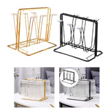 Maxbell Mug Organizer Metal Drainer Holder Rack Cup Drying Rack for Coffee Mug Golden