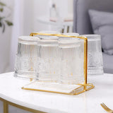 Maxbell Mug Organizer Metal Drainer Holder Rack Cup Drying Rack for Coffee Mug Golden