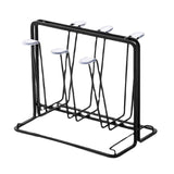 Maxbell Mug Organizer Metal Drainer Holder Rack Cup Drying Rack for Coffee Mug Black