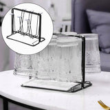 Maxbell Mug Organizer Metal Drainer Holder Rack Cup Drying Rack for Coffee Mug Black