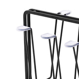 Maxbell Mug Organizer Metal Drainer Holder Rack Cup Drying Rack for Coffee Mug Black