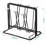 Maxbell Mug Organizer Metal Drainer Holder Rack Cup Drying Rack for Coffee Mug Black
