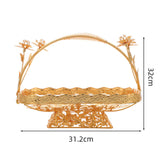 Maxbell Fruit Basket Platter Snack Display Tray Snack Display Basket for Restaurant