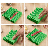 Maxbell Portable Skewers Kebab Maker Meat Skewer Machine for Outdoor Green