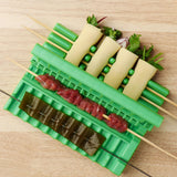 Maxbell Portable Skewers Kebab Maker Meat Skewer Machine for Outdoor Green