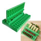 Maxbell Portable Skewers Kebab Maker Meat Skewer Machine for Outdoor Green