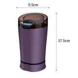 Maxbell Electric Grinding Machine 110V Coffee Grinder for Coffee Bean Grains Purple