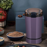 Maxbell Electric Grinding Machine 110V Coffee Grinder for Coffee Bean Grains Purple