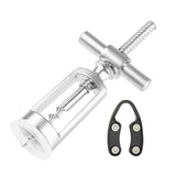 Maxbell Spiral Cross Corkscrew Zinc Alloy Silver Cork Remover Manual for Restaurant Style C