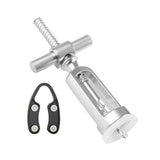 Maxbell Spiral Cross Corkscrew Zinc Alloy Silver Cork Remover Manual for Restaurant Style C