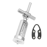 Maxbell Spiral Cross Corkscrew Zinc Alloy Silver Cork Remover Manual for Restaurant Style C