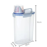 Maxbell Airtight Dry Food Storage Container Storage Canister for Grain Candy Cereal 2.5L