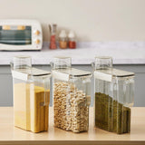 Maxbell Cereal Keeper Large pet Keep Dry Airtight Clear with Lid for Rice Flour