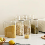 Maxbell Cereal Keeper Large pet Keep Dry Airtight Clear with Lid for Rice Flour