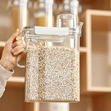 Maxbell Cereal Keeper Large pet Keep Dry Airtight Clear with Lid for Rice Flour